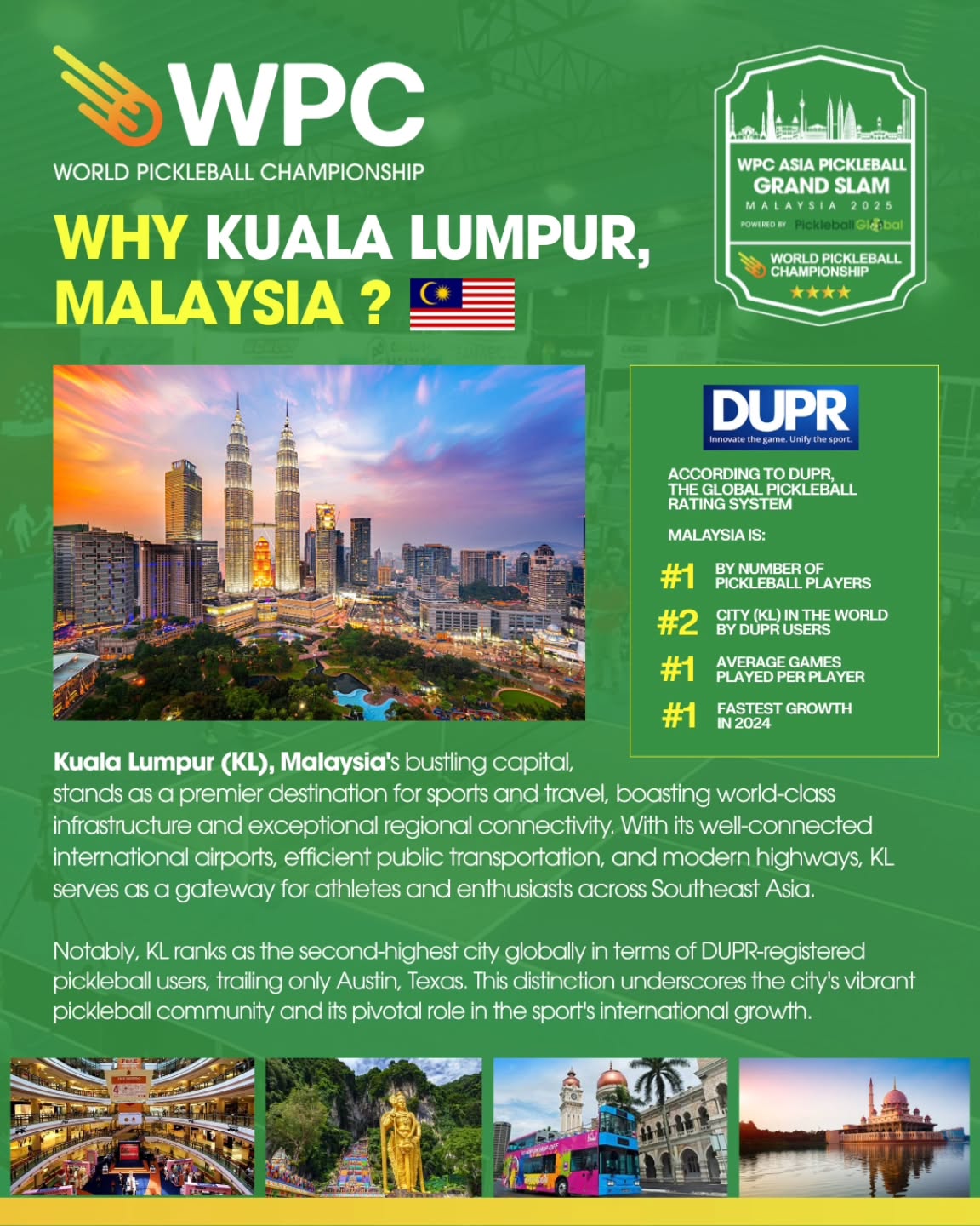 GOD55 Sports at Kuala Lumpur WPC pickleball asia